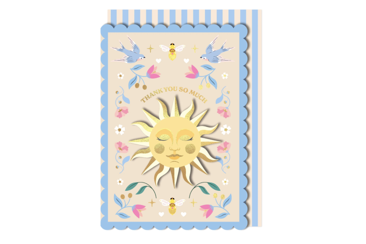 Thank You So Much Sun Card