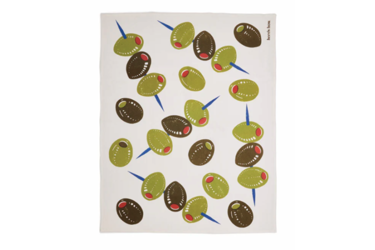 The Emmy Tea Towel - Olives