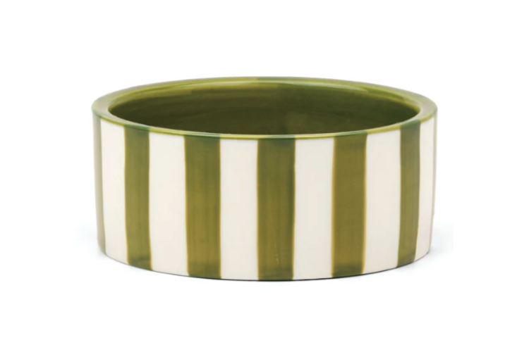 The Izzy Wine Coaster - Green Stripe