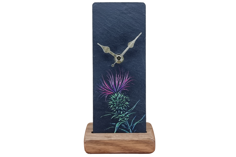 Thistle Slate Mantle Clock