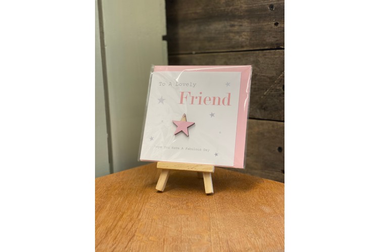 To a Lovely Friend Greeting Card