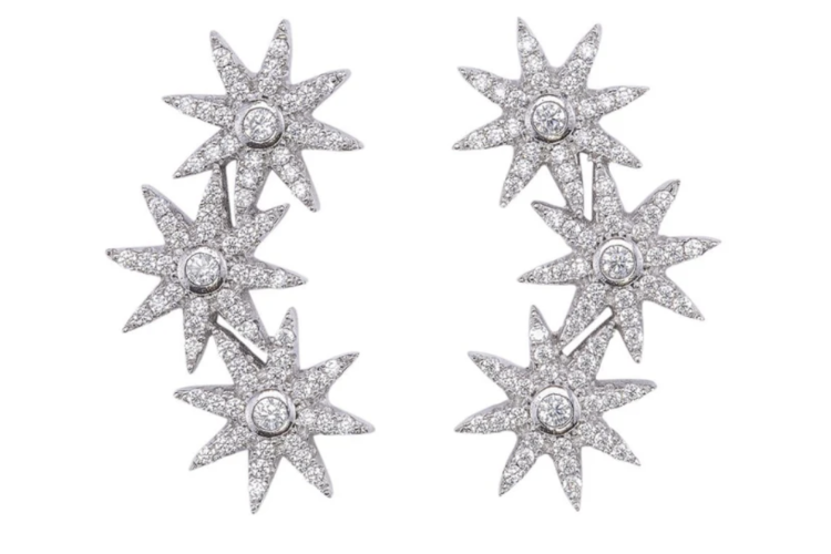 Triple Star Earrings