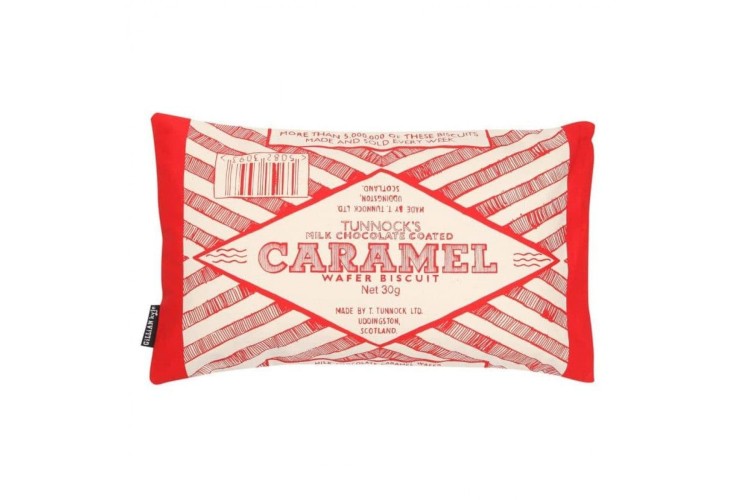 Tunnock’s Caramel Wafer Wrapper Cushion