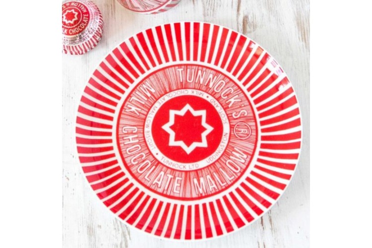 Tunnock’s Tea Cake Wrapper Biscuit Plate