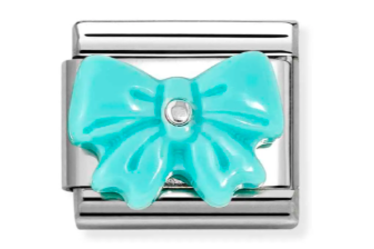 Turquoise Bow Link 