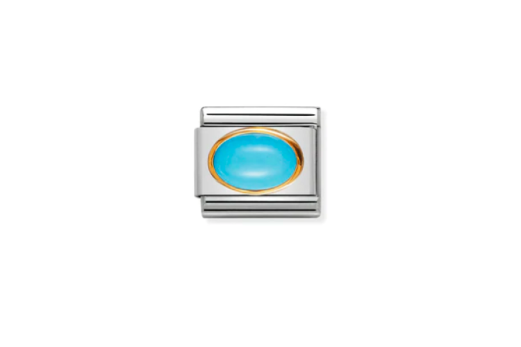 Turquoise Oval Link