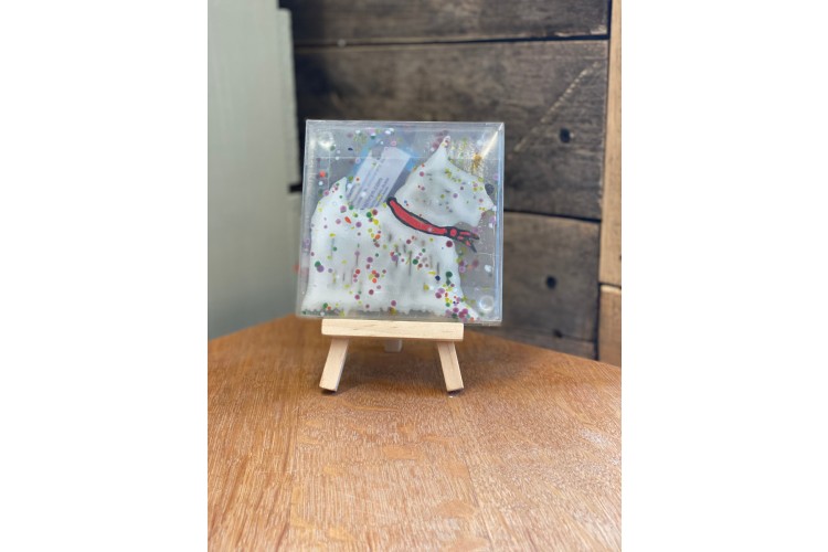 Westie Glass Coaster