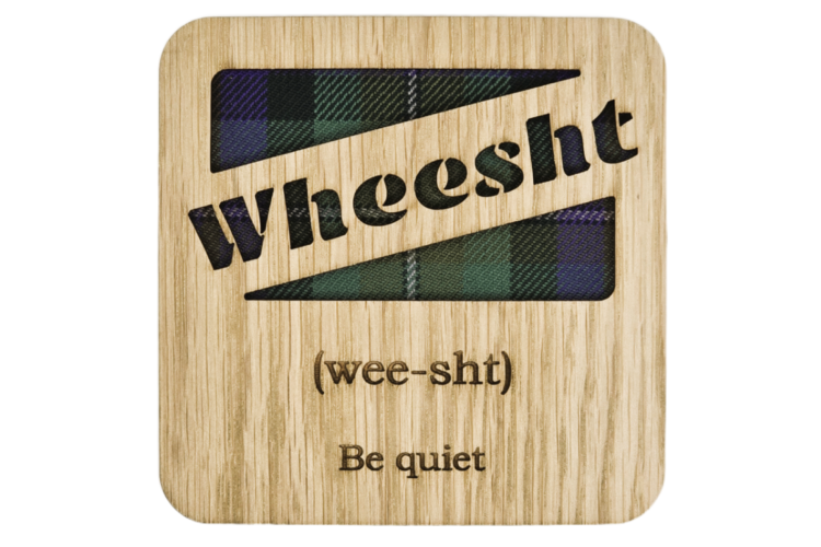 Wheesht Square Coaster