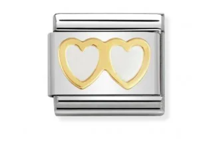 White double heart Link