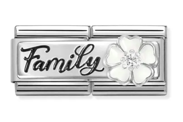 White Flower Family Double Link