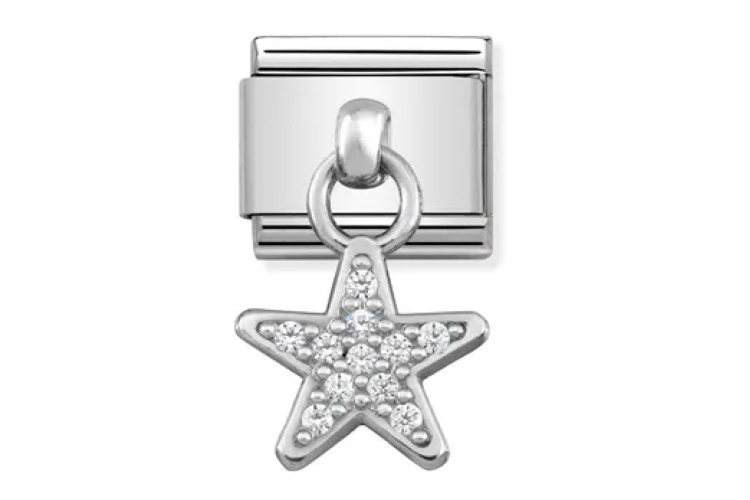 Silver Star Pendant Link 