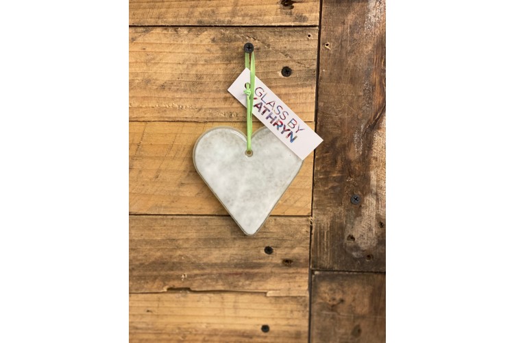 White Hanging Heart