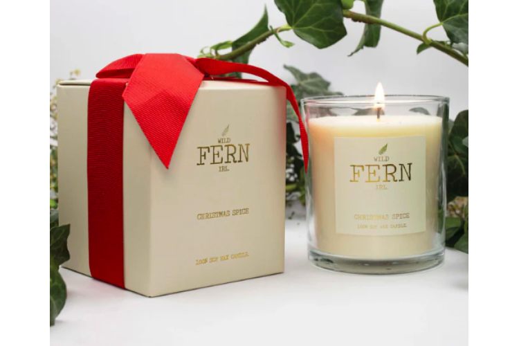 Wild Fern Christmas Candle
