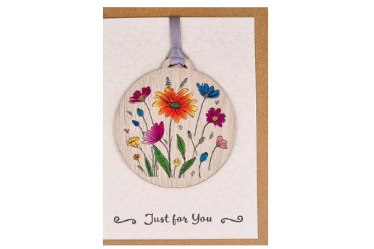 Wildflowers Card with Gift