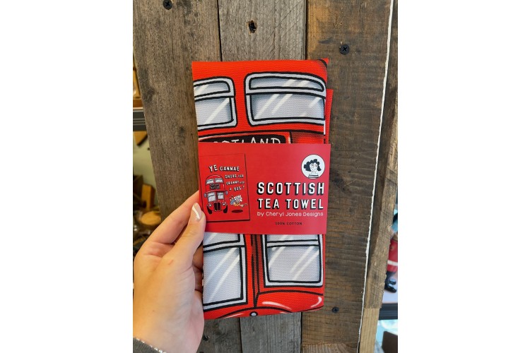 Ye Cannae Shove Yer Granny Aff A Bus Tea Towel 