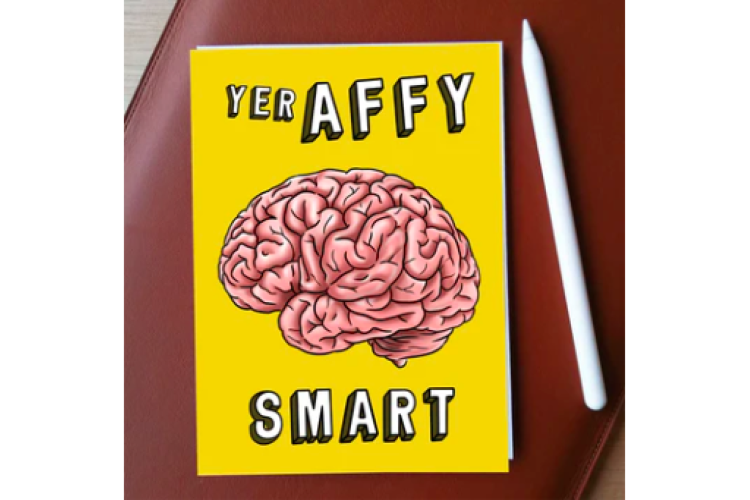 Yer Affy Smart Greeting Card