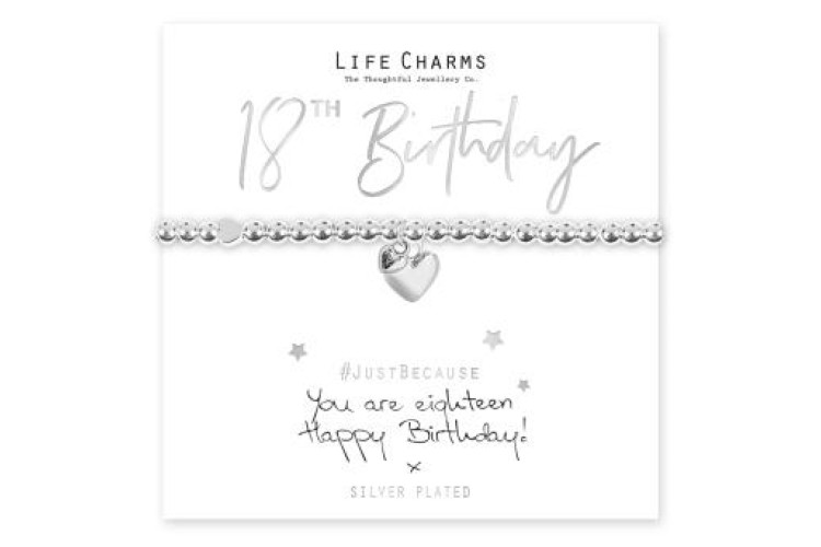 You Are 18 Heart Bracelet