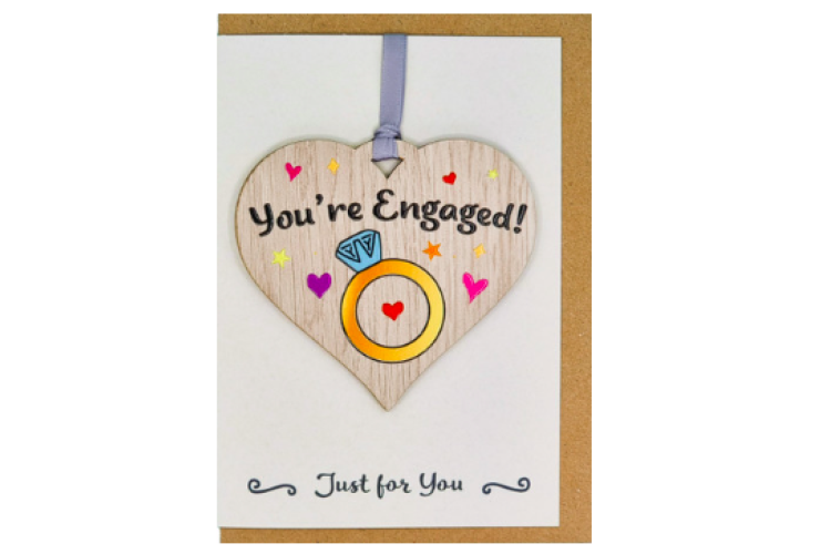  You're Engaged! Card with Gift