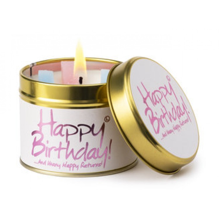 Happy Birthday Scented Candle Linlithgow Stoves & Gifts
